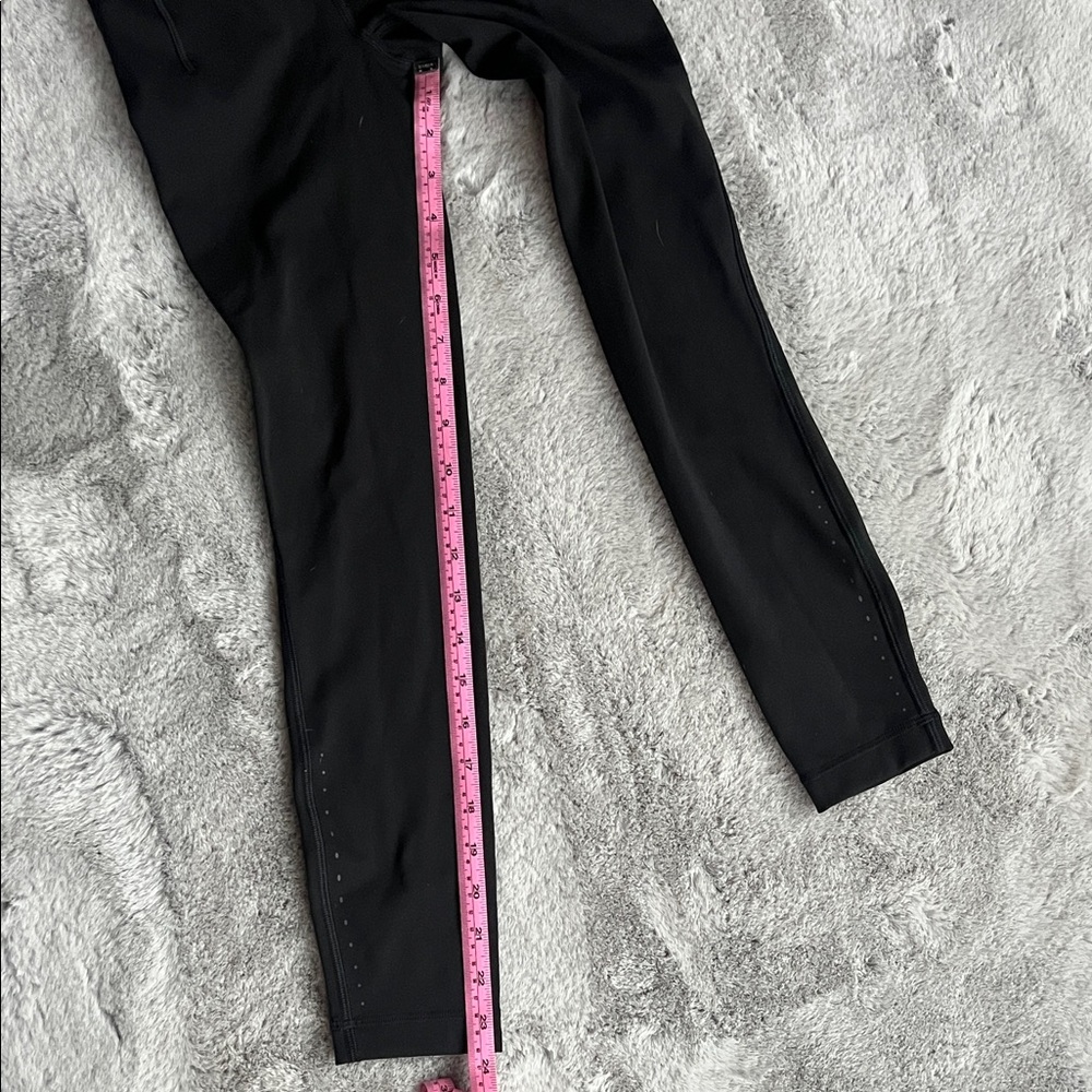 Lululemon Black Leggings (note: professionally hemmed shorter!) - Picture 7 of 8